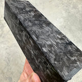 Shredded Carbon Fiber Resin Blank 6 1/4”L x 2 1/8” x 1 11/16”