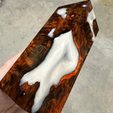 Dyed Buckeye Burl Hybrid Blank 5.5”L x 2” Square