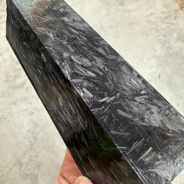 Shredded Carbon Fiber Resin Blank 6 1/4”L x 1 15/16 x 1 9/16”