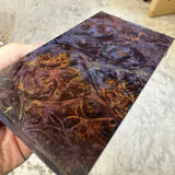 Dyed Maple Burl Blank 5 3/4”L x 3”W x 3/4” thick