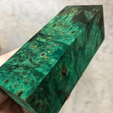 Dyed Buckeye Burl Blank 5 5/16”L x 1 15/16” x 2 1/16”