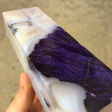 Dyed Box Elder Burl Hybrid Blank 6 1/8”L x 1 7/8”W x 1 5/16” thick
