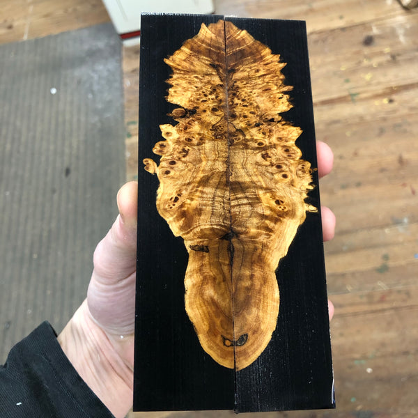 Maple Burl Hybrid Knife Scales