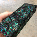 Shredded Carbon Fiber Opal Blank 6 1/4”L x 2 3/16”W x 1 1/16” thick