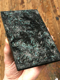 Shredded Carbon Fiber Teal Holo Shred Slab Blank 5 15/16”L x 3 7/8”W x 3/8”+ thick