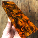Dyed Spalted Maple Burl Blank 6 1/8”L x 1 15/16”W x 7/8” thick