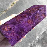 Dyed Box Elder Burl Blank 5 3/16”L x 1 5/8” x 1 7/16”