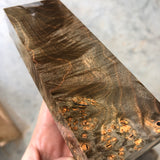 Dyed Maple Burl Blank 5 11/16”L x 2”W x 1 1/16” thick
