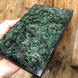 Shredded Carbon Fiber Holo Shred Slab Blank 5 15/16”L x 3 7/8”W x .59” thick