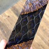 Dyed Black Ash Burl Honeycomb Hybrid Blank