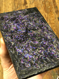 Shredded Carbon Fiber Blue/purple Holo Shred Slab Blank 5 15/16”L x 3 7/8”W x 3/8”+ thick
