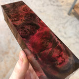 Dyed Buckeye Burl Blank 6”L x 1 11/16”W x 1 1/4” thick