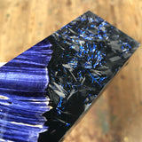 Dyed Box Elder Burl Shredded Carbon Fiber w/ Holo Shreds Blank 5 11/16”L x 1 3/4”W x 7/8” thick