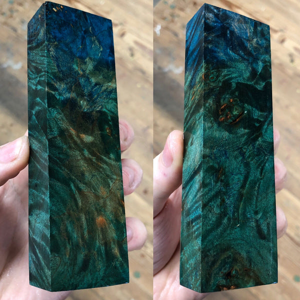 Dyed Maple Burl Blank