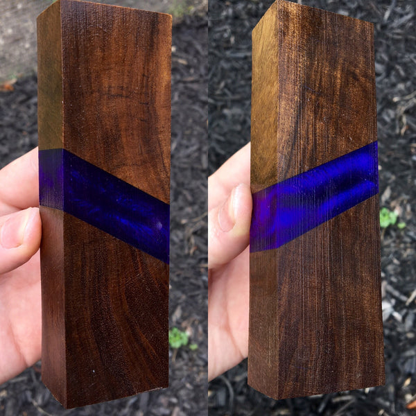 Desert Ironwood w/ Purple Resin Blank