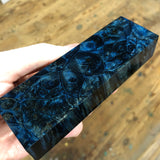 Dyed Maple Burl Blank 4 15/16”L x 1 9/16”W x 15/16” thick