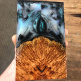Defect Discount Red Mallee Burl Hybrid Knife Scales