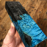 Dyed Box Elder Burl Carbon Fiber Blank 5 3/8”L x 1 3/4”W x 7/8” thick