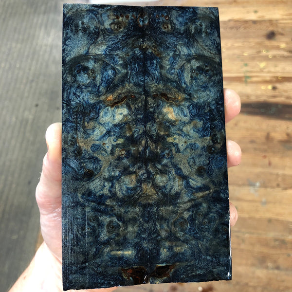 Dyed Maple Burl Knife Scales