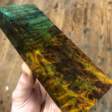 Dyed Spalted Maple Burl Blank 6 1/8”L x 2 3/16”W x 1 1/16” thick