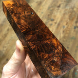 Honduran Rosewood Burl Blank 5 3/8”L x 1 9/16”W x 3/4” thick