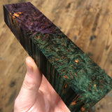 Dyed Maple Burl Blank 6”L x 1 1/2”W x 15/16” thick