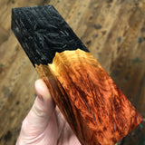 Red Morrell Burl Shredded Carbon Fiber Blank 5 3/8”L x 1 5/8”W x 15/16” thick