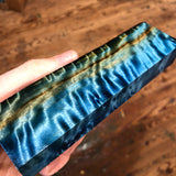 Dyed Cottonwood Burl Blank 5 7/16”L x 1 9/16”W x 13/16” thick