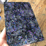 Carbon Fiber Holo Shred Slab Blank 5 7/8”L x 3 7/8”W x .35” thick