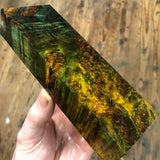 Dyed Spalted Maple Burl Blank 6 1/8”L x 2 3/16”W x 1 1/16” thick