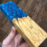 Box Elder Burl Honeycomb Hybrid Blank 6 3/16”L x 1 13/16”W x 7/8” thick